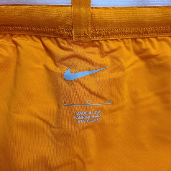NEW Nike Pro Elite 2" Brief-Lined Running Shorts DA2943-873 Size L Orange #1 - Picture 3 of 7